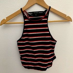 Blue Striped Top with Red/White - wild fable, XS